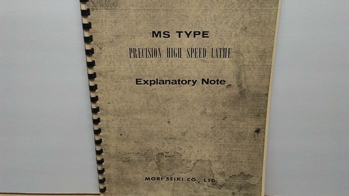 Mori seiki 850 1050 - seiki, ms-850,